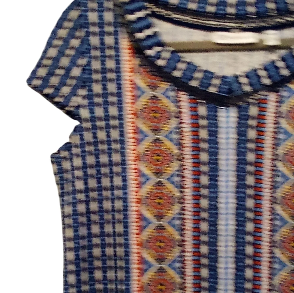 Raffella - Raffella Sportswear, Multi Color, 100% Cotton, Cap Sleeves , Round... - Picture 8 of 13